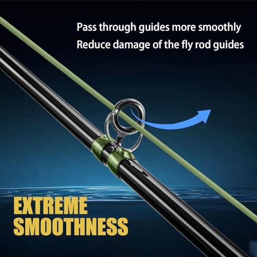Aventik Trout, Trout Boost, Single Hand Spey, Floating Fly Fishing Line Freshwater Fishing, Smooth Accurate Casting, Easy Roll Casting, 100FT with Welded Loops - color: Green2 Trout Premier, size: 3F
