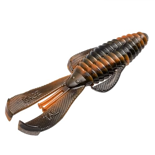 Strike King Rage Bug Fishing Lure, Soft Plastic Grub, Unique Design, Subtle Action - color: Crawdaddy, size: 3.5"