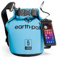 Earth Pak Waterproof Dry Bag - Roll Top Waterproof Backpack Sack Keeps Gear Dry for Kayak with Waterproof Phone Case - color: Light Blue, size: 5L