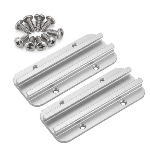 Aluminum Kayak Track for Fishing Rod Holder, Kayak Rail for Paddle Holdersfor Cup Holder, Kayak Accessories Mount Track (4 inches)