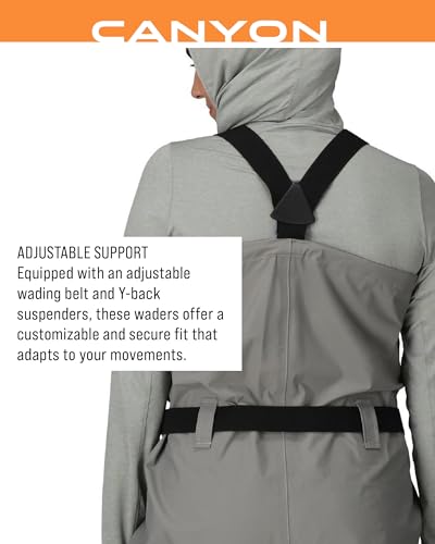 FROGG TOGGS Women's Waterproof Canyon Fishing Stockingfoot Chest Wader for Fishing - size: X-Large