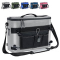 Dreizack Kayak Cooler Behind Seat, Waterproof Cooler for Kayaking,Paddle Board Cooler Compatible with Lawn-Chair Seat Kayak Accessories Cooler Bag Kayak Cooler Tow Behind for Camping Fishing - color: Gray