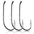 Dr.Fish 100 Pack Baitholder Hooks Freshwater Fishing Hooks, Down Eye, Offset, Walleye/Trout/Crappie/Panfish/Bluegill Saltwater Fishing - size: #2-100 Pack