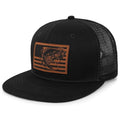 Fishing Gifts for Men - Snapback & Trucker Hats - American Flag Outdoor Fishing Hat - color: 10.balck Flatbrim Mesh (Bassflag)