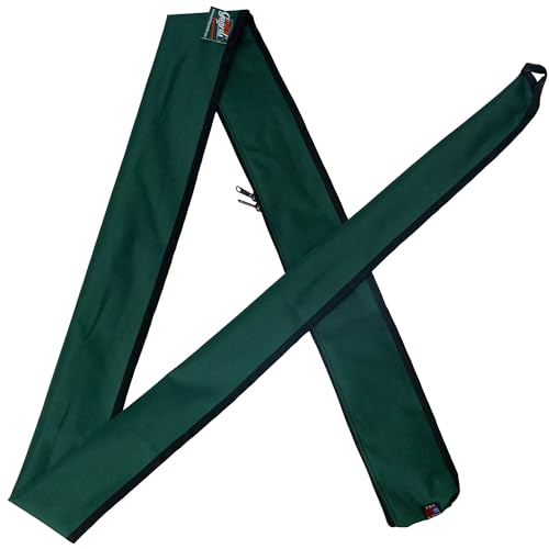 Full-Enclosure Fishing Rod Sleeve Bag Cover Sock Protector. Fits Conventional & Spinning Rods. Made in USA - color: Forest Green, size: 5' 6" feet (66 inches long), style: 8 inches in circumference