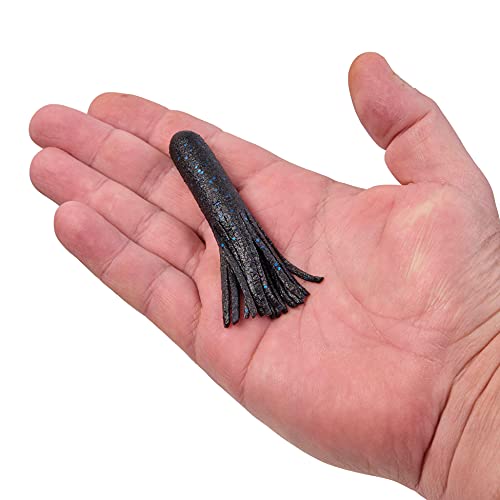 Berkley PowerBait MaxScent Tube Fishing Soft Bait - color: Black Blue Fleck, size: 3 1/2"