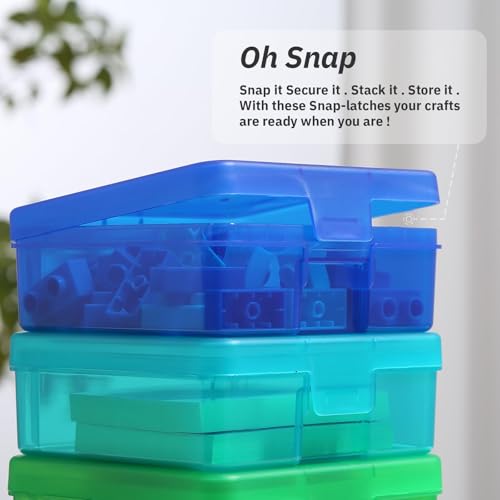 novelinks Plastic Small Storage Containers with Lids for Organizing | 18 Pack, Small Color, Task Boxes for Special Education, Board Game Storage Containers, Balloon Storage Organizer, Mini Box - color: 18 Pack Small -Color