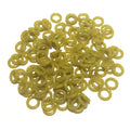 Reaction Tackle Wacky Rig Tool and O-Rings for Soft Plastic Worms, Bass Fishing Wacky Rig and Neko Rig Stick Bait Setup for Largemouth and Smallmouth - color: 125 Green Pumpkin O-rings