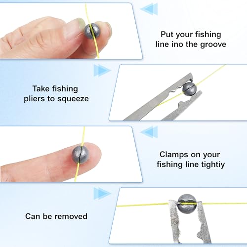 Fishing Bobbers Tackle Kit, 80pcs Beginners Equipments Included Fishing Bobbers Hooks Sinkers Weights Basic Starter Kit for Trout Bass Catfish Panfish