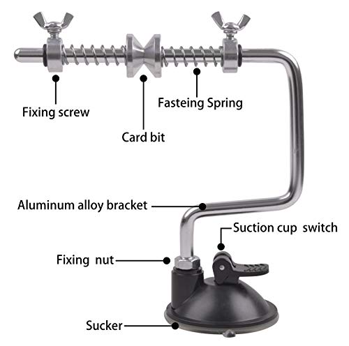 Fishing Line Spooler Winder, Adjustable Fishing Reel Spooler Spooling Station for Spinning Casting Reels - color: with Suction Cup