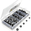 SANWEAL120PCS/200PCS Fishing Weights Sinkers - Premium Split ShotFishing Weights Sinkers - Round Removable Fishing Sinkers - 5/6 Sizes - style: Round/120
