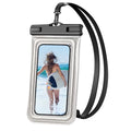 Floating Waterproof Phone Pouch, IPX68 Waterproof Phone Case with Lanyard for iPhone 17 16 15 Pro Max Samsung S26 S25 S24, Up to 7", Beach Vacation Essentials, Glitter Silver - color: Glitter Silver