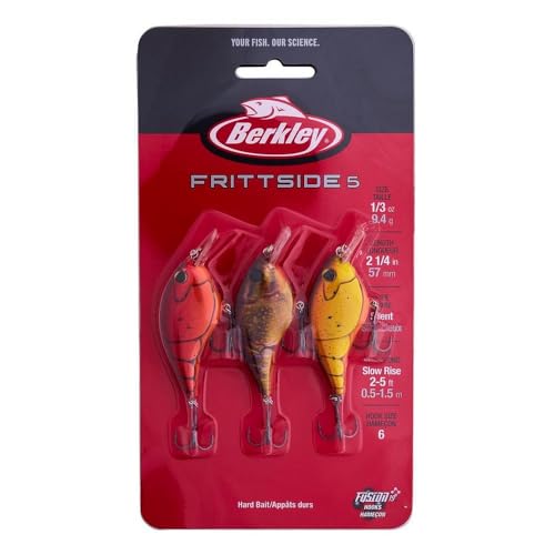 Berkley Frittside Fishing Hard Bait - color: Craw Assorted 3 Pack, size: 2 1/4in - 1/3 oz