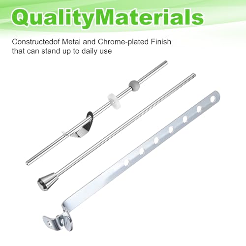 uxcell Sink Drain Repair Kit, Sink Stopper Pull Rod Linkage Adjustable Center Pivot Ball Rod Iron Assembly for Bathroom Drain Replacement Parts, 12mm Ball - size: 12mm