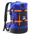 HEETA Dry Bags Waterproof Backpack 40L for Men & Women, Roll Top Heavy Duty Cushioned Hiking Backpack for Kayaking Boating Paddle Boarding Fishing Travel Camping Beach Vacation Cruise Ship Essentials - color: Blue