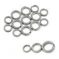 Split Rings Fishing 90Pcs Heavy Duty Stainless Steel Split Rings Designed for Fishing Lures Treble Hooks and Tackle Connectors in Freshwater and Saltwater