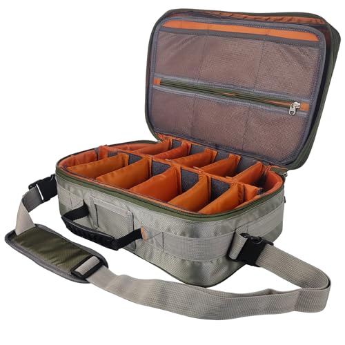 Aventik Mag Reel Combo Case With Mesh Pocket Insert for Extra Storage - Fishing Cover for All Types of Conventional and Saltwater Trolling Reels - 15.6x11.0x5.9 Inch
