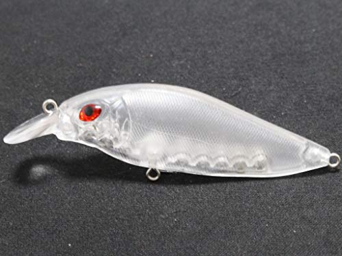 Blank Unpainted Minnow Crankbait Topwater Lipless Jerkbait Fishing Lures - color: UPC735P10