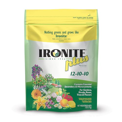Ironite Plus Shrubs, Trees Plant Food Bag Granular 12-10-10 3lb (Pack of 12) - size: 3lb (Pack of 12)