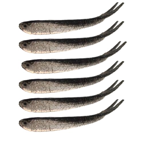 20PCS-Soft Plastic baits bass Lures Fishing, Soft Plastic Walleye Fishing Lures, Paddle Tail Swimbaits for Bass Fishing, Fishing Bait for Freshwater Saltwater Gifts (2.4IN/1.3g) - color: white-20pcs