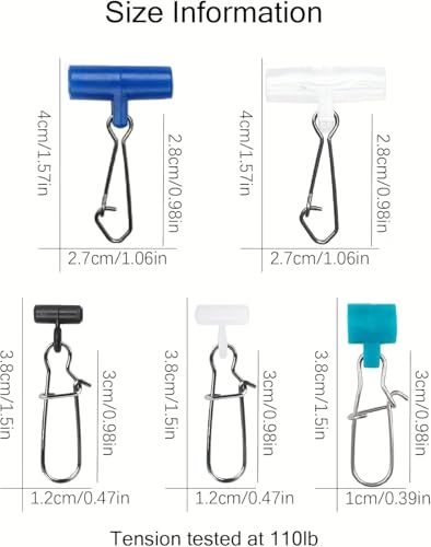 YOTO Sinker Slide for Fishing 30/60pcs Fishing Slide Weight Slides Fishing Line Connector Fishing Accessories - color: Blue - 60pcs