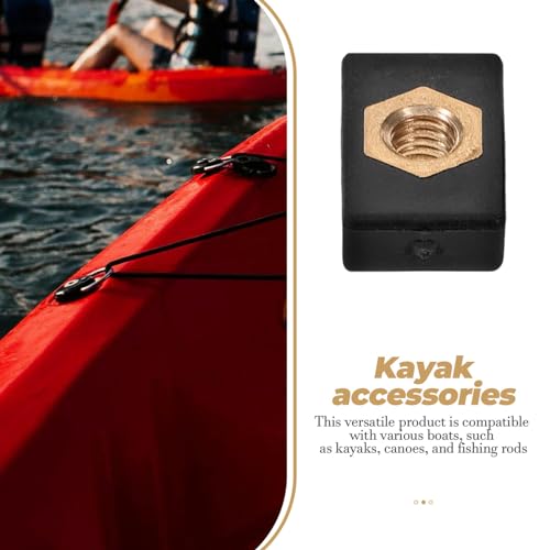 POPETPOP 2pcs Kayak Slide Track Rail Nut Replacement for Canoe Fishing Rod Base Compatible Various Boat Types Secure Support System