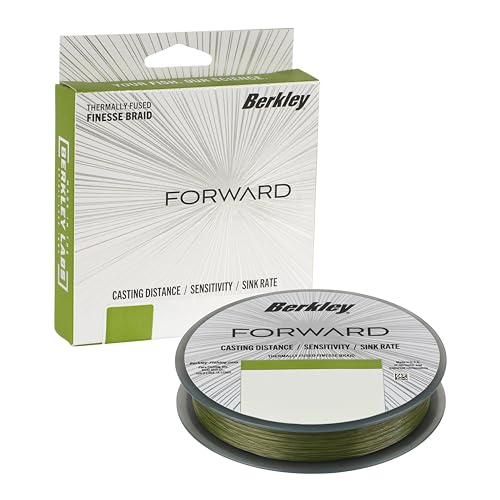 Berkley Forward Braid Fishing Line - color: Low-Vis Green, size: 4 lb - 150 yd