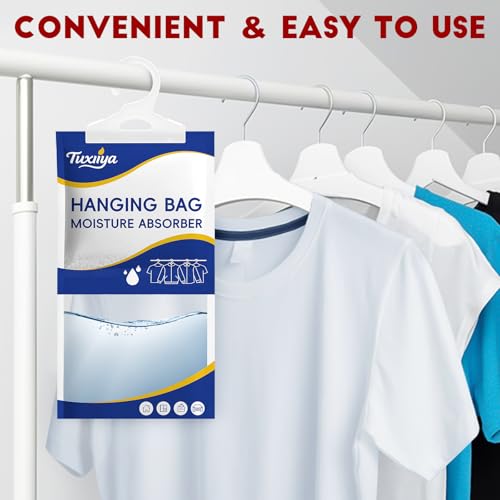 Moisture Absorbers 20 Pack,Hanging Closet Dehumidifier Bags,Moisture Absorbing Bags, Desiccant,Moisture Absorbing Bags for Closet,Wardrobes,Bedrooms, Bathrooms - size: 20P