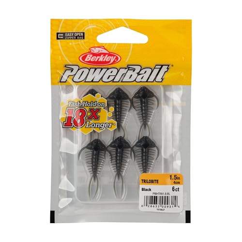Berkley PowerBait Trilobite Fishing Soft Bait - color: Black