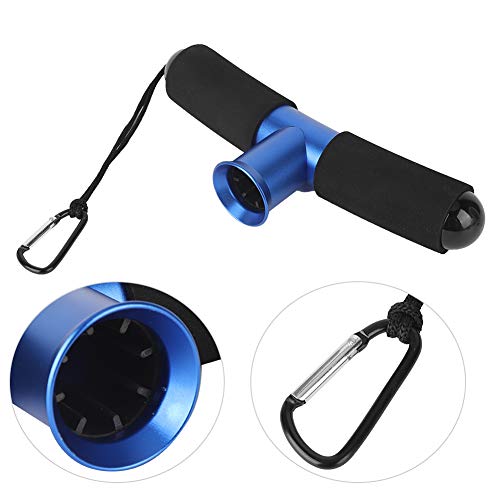 Fighting Waist Belt with Aluminum Rod Holder and Lanyard - T-Bar Butt Cushion for Fishing Rod Rack Support