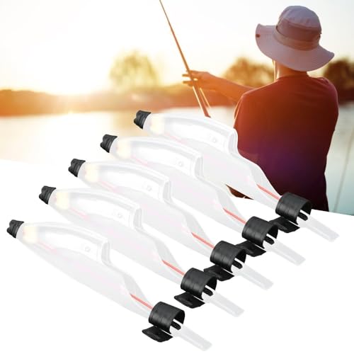 ‌5PCS Telescopic Fishing Rod Tip Caps PVC Rod Pole Top Cover Guards for Sea Fishing Rods Accessory - size: 16×3.2cm