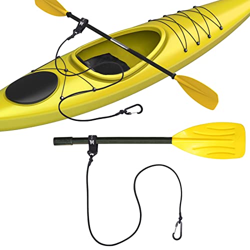 Kayak Paddle Leash, Paddle Leash Lightweight Coiled Kayak Rod Leashes for SUP Kayaking Canoing Fishing Boating - color: Black -1 Pack