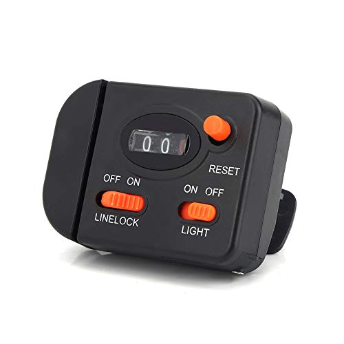 Digital Fishing Line Counter with Clip-On Spooler line Counter Fishing reels with Clip-On Spooler, 0-99.9M Depth Finder, Automatic Wire Release Accessoires de bobinage de Ligne