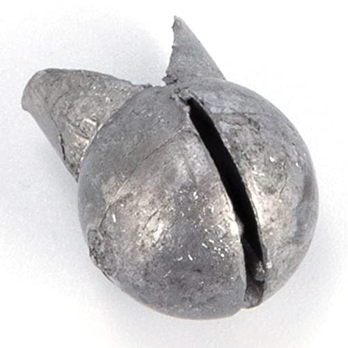 Dr.Fish 100 Pack Removable Split Shot Weights Lead Fishing Sinkers Fly Fishing Line Sinkers Reuseable Clip On Weights Freshwater Saltwater - size: 3/16oz