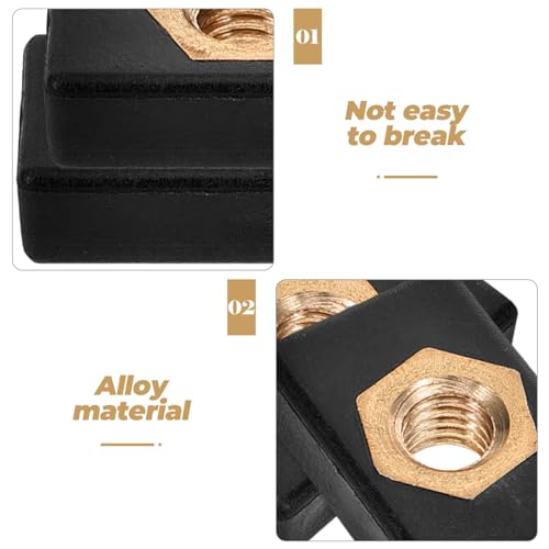 POPETPOP 2pcs Kayak Slide Track Rail Nut Replacement for Canoe Fishing Rod Base Compatible Various Boat Types Secure Support System