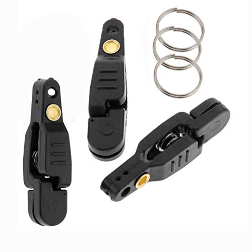 Line Clip Snap Weight Release Clip for Offshore Fishing Planer Board Kite Heavy Tension Snap Release Clip Downriggers Outrigger Release Clips - style: 3pcs Black