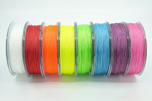 Kingfisher Fly Fishing Dacron Braided Fly Line Backing for Fly Fishing Trout Fishing 20LB/30LB - color: Fl. Orange, size: 20lb - 218 Yards/ 200 Meter