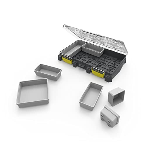 BUZBE Colony 15T (Thin) Modular Tackle Organizer, Customizable Waterproof Storage, Fishing Small Parts & Terminal Tackle Box