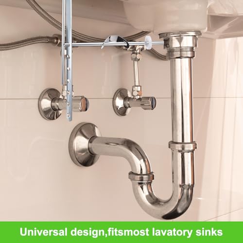 uxcell Lavatory Sink Repair Kit, Sink Drain Extension Rod Linkage and Spring Clip Kit, Sinks Stopper Pull Rod Assembly for Bathroom Drain Stopper Replacement
