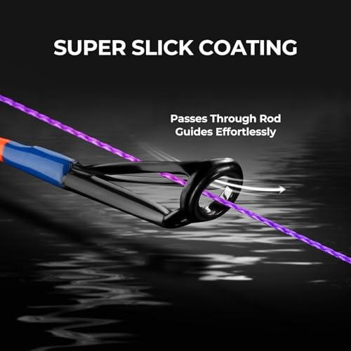 KastKing SuperPower Braided Fishing Line - Abrasion Resistant Braided Lines – Incredible Superline – Zero Stretch – Smaller Diameter – A Must-Have! - color: X4-Purple Camo, size: 65LB(150 Yds)