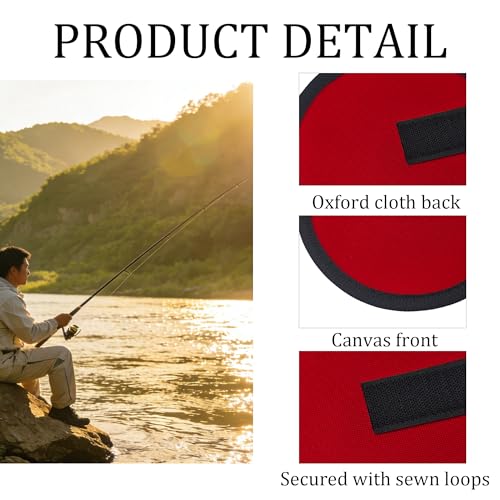 8PCS 5.9 Inch Red Fishing Lure Covers, Hook Bait Storage Protectors, Lure Wraps Safety Sleeve for Fishing Rod Protection and Transport - color: Red