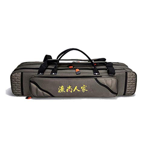 3 Layers Portable Folding Fishing Rod Carrier Reel Case Bags Fish Pole Tools Storage Bag Case Pro Gear Tackle (3 layers/120cm(47.2inch)) - size: 3 layers/120cm(47.2inch)