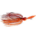 Strike King Thunder Cricket Fishing Lure, Vibrating Swim Jig, Silver Blade, 4/0 Jungle-Style Flipping Hook - color: Fire Craw, size: 3/4 oz