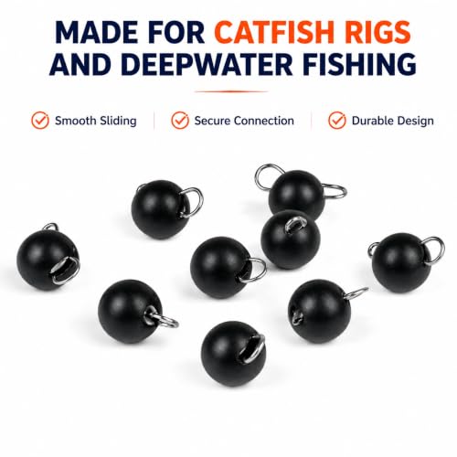 Tungsten Cheburashka Weights, Free-Swinging, Multiple Sizes | High-Density Tungsten • Removable Wire Clip • Finesse Soft Plastic Rigs - color: Matte Black, size: 0.3g - 5 Pack