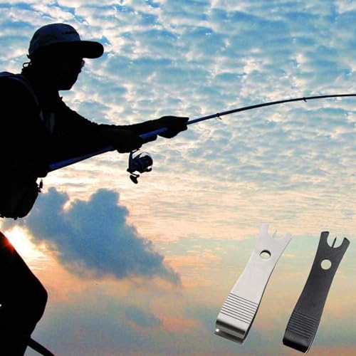 2 Pcs Fishing Line Cutter, Fishing Line Clippers with Hook Eye Cleaner Pin Stainless Steel Fishing Clippers Fishing Line Scissors Cutting Tool Fishing Tool Fishing Tackle Acceesory for Fishing
