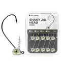 Shaky Head Jigs, Fisheye Stand-up Style Weedless Fishing Jig Heads for Bass (15-Pack) 1/8 3/16 1/4 5/16oz - color: Raw, size: 5/16oz