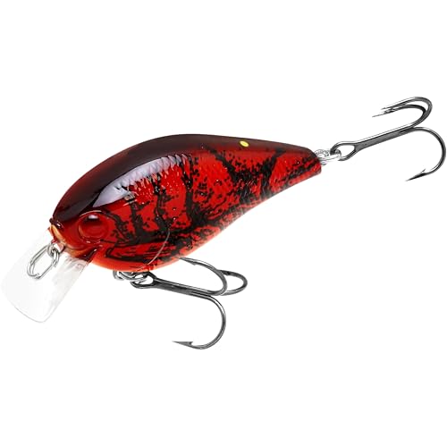 LUCKY CRAFT LC 1.5 Silent Squarebill Crankbait Fishing Lure, 2-3/8", Bass Fishing Lures for Freshwater, Hard Crankbait with Treble Fishing Hooks, Fishing Accessories - color: 137 Craw