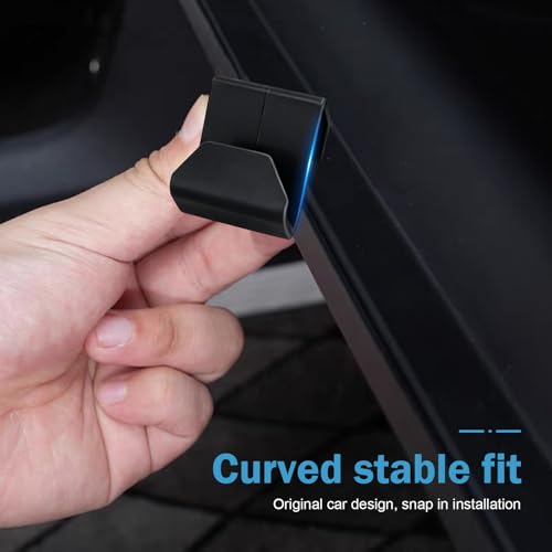 4 PCS Car Co-Pilot Glovebox Hooks, Hanger Storage Organizer for Cars, Co-Pilot Glove Box Purse Hook, Universal for Most Cars (Black) - color: Black