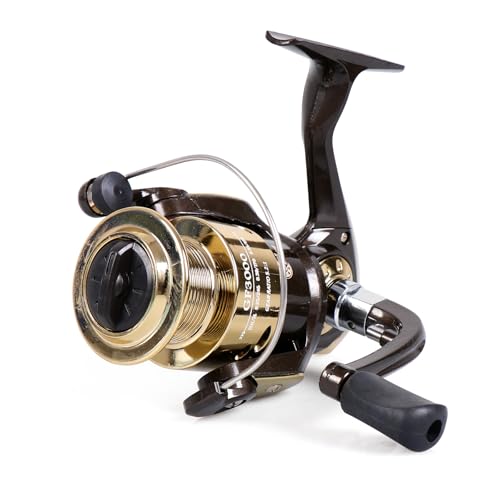 Spinning Fishing Reel for Freshwater Saltwater Fishing, Anti-Reverse with Front-Adjustable Drag - style: Gf5000 ( 3 Ball Bearings )