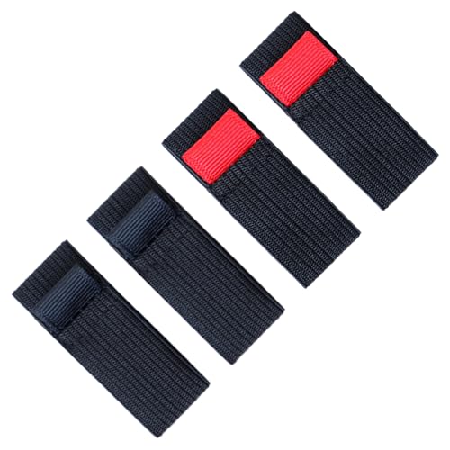 Fishing Spool Belt - 4PACK Fishing Reel Covers, Fishing Spool Belts, Fishing Bag Protector, Multipurpose Elastic Reel Protection Belt Band, Outdoor Equipment Tackle Ties for Adults Men, Multicolor, S - size: S